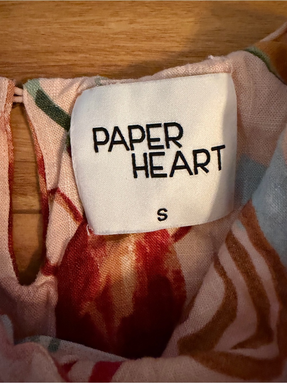 Paper Heart Linen Pink Tropical Fruit Mini Dress - Picture 2 of 4
